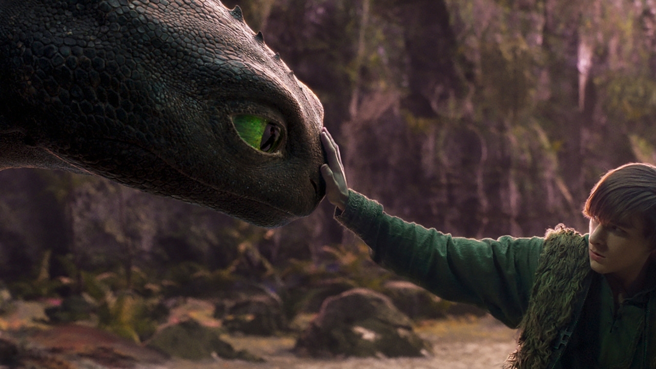 Tientallen draken bestormen het witte doek in 'How to Train Your Dragon'