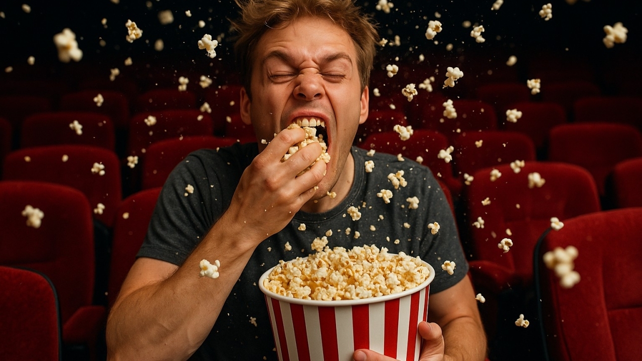 Om deze reden eten we allemaal popcorn in de bioscoop, maar ook thuis