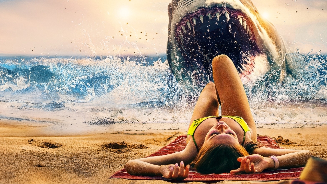 Bizarre thriller 'Bikini Shark' combineert moordlustige haaien met een angstaanjagend badpak
