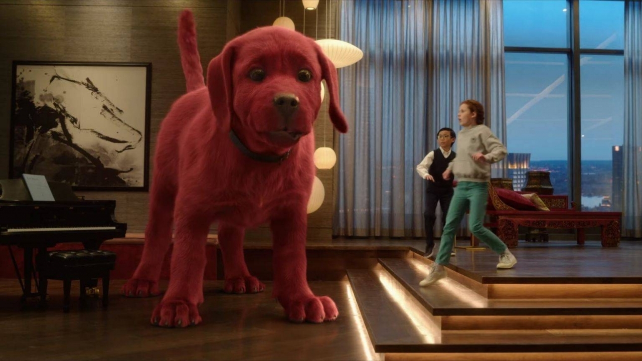 Gigantische rode hond in trailer 'Clifford The Big Red Dog'