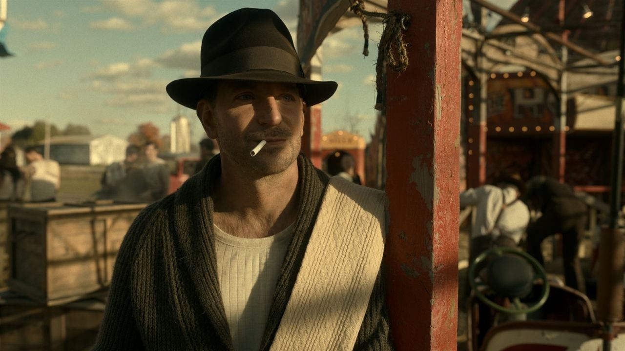 Foto's van Bradley Cooper en mooi fotomodel aan het strand