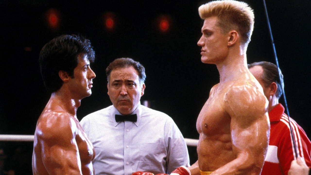 Wist je dat Sylvester Stallone tijdens 'Rocky IV' opnames het ziekenhuis in werd geslagen?