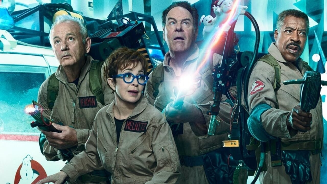 Spokenjagers én Slimer op gave nieuwe poster 'Ghostbusters: Frozen Empire'