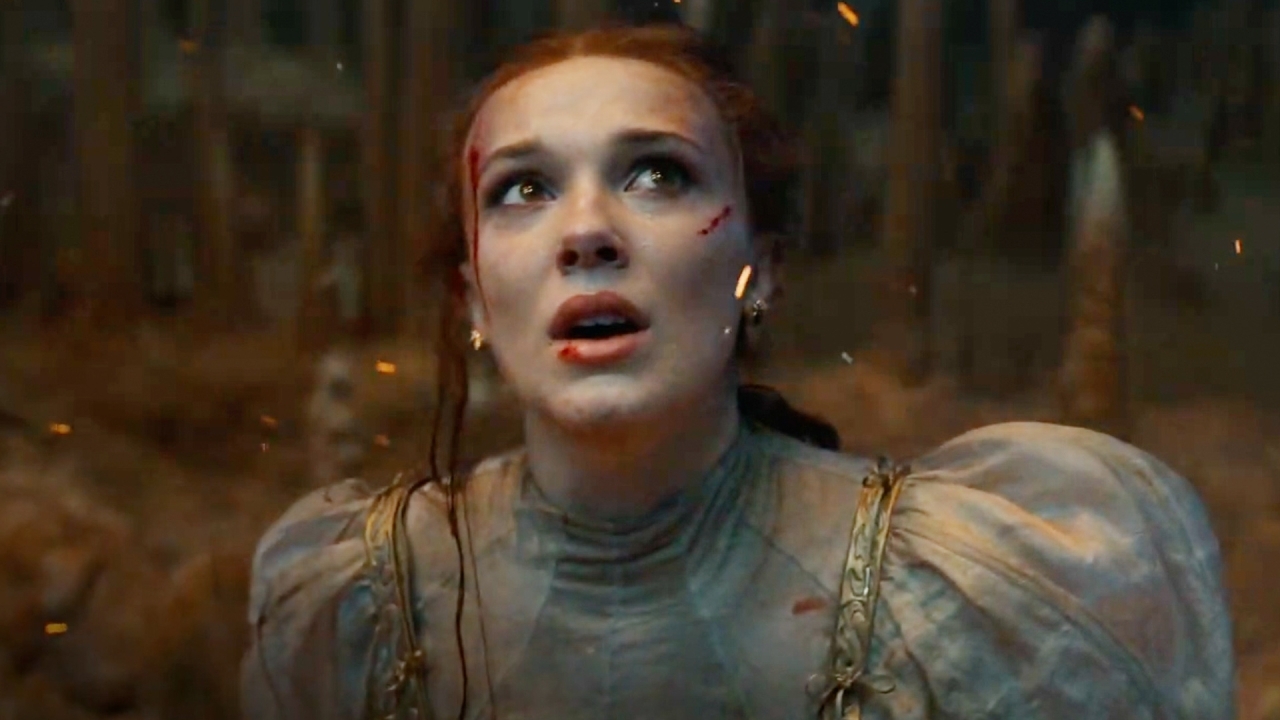 "Millie Bobbie Bon Brown" achter de schermen bij 'Damsel'