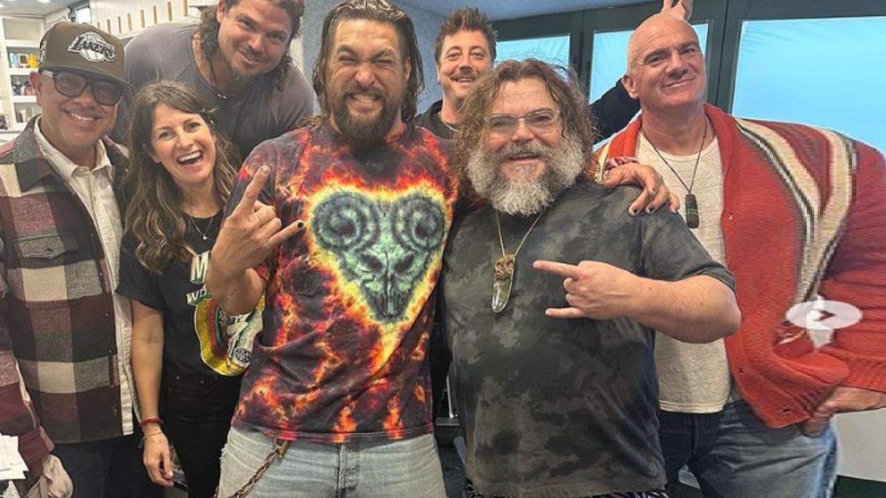 'Minecraft' klaar met filmen, Jack Black en Jason Momoa delen wrapfoto