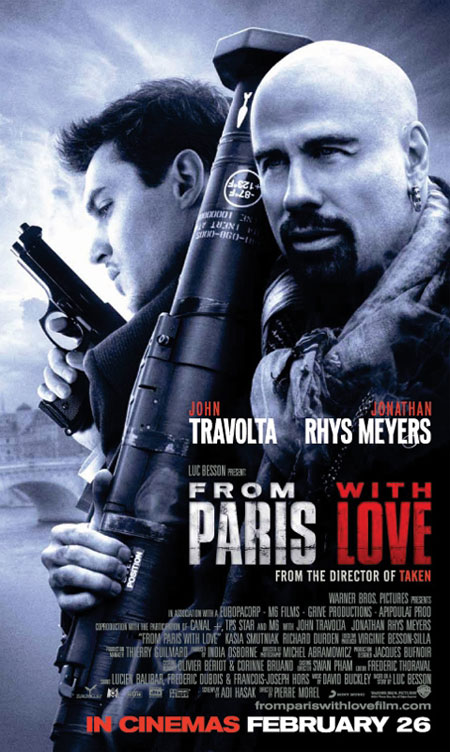 Filmposter From Paris With Love Filmtotaal Filmnieuws