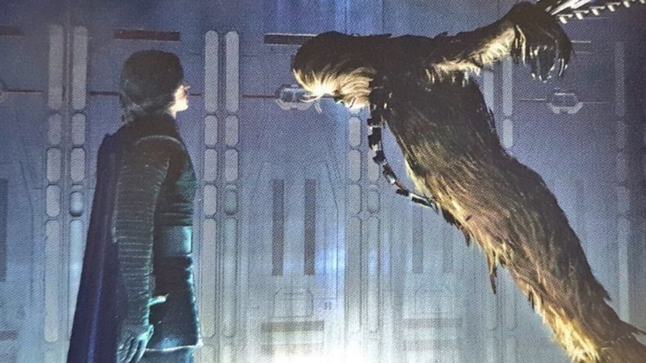 Martelscène Chewbacca uit 'Star Wars: The Rise of Skywalker' gehouden