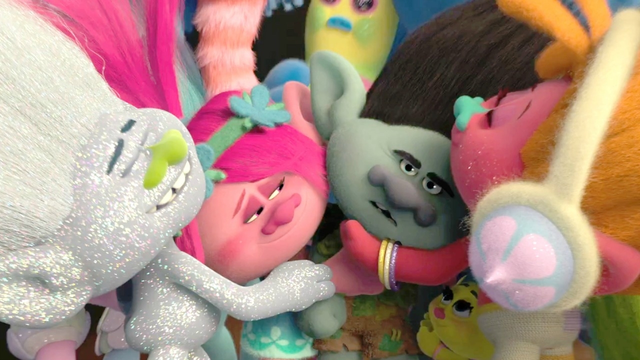 Derde 'Trolls'-film 'Band Together' krijgt trippende trailer