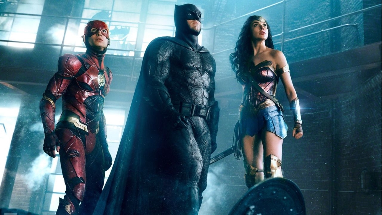 Flash, Batman & Wonder Woman op foto 'Justice League'