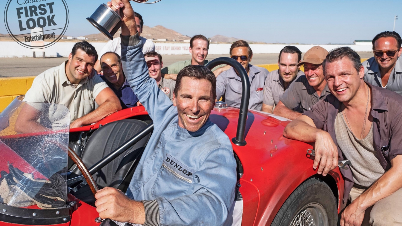 Gave eerste foto's 'Ford v. Ferrari' met Matt Damon en Christian Bale