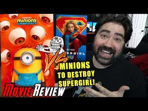 AngryJoeShow - Minions & monsters will destroy supergirl! - angry movie review