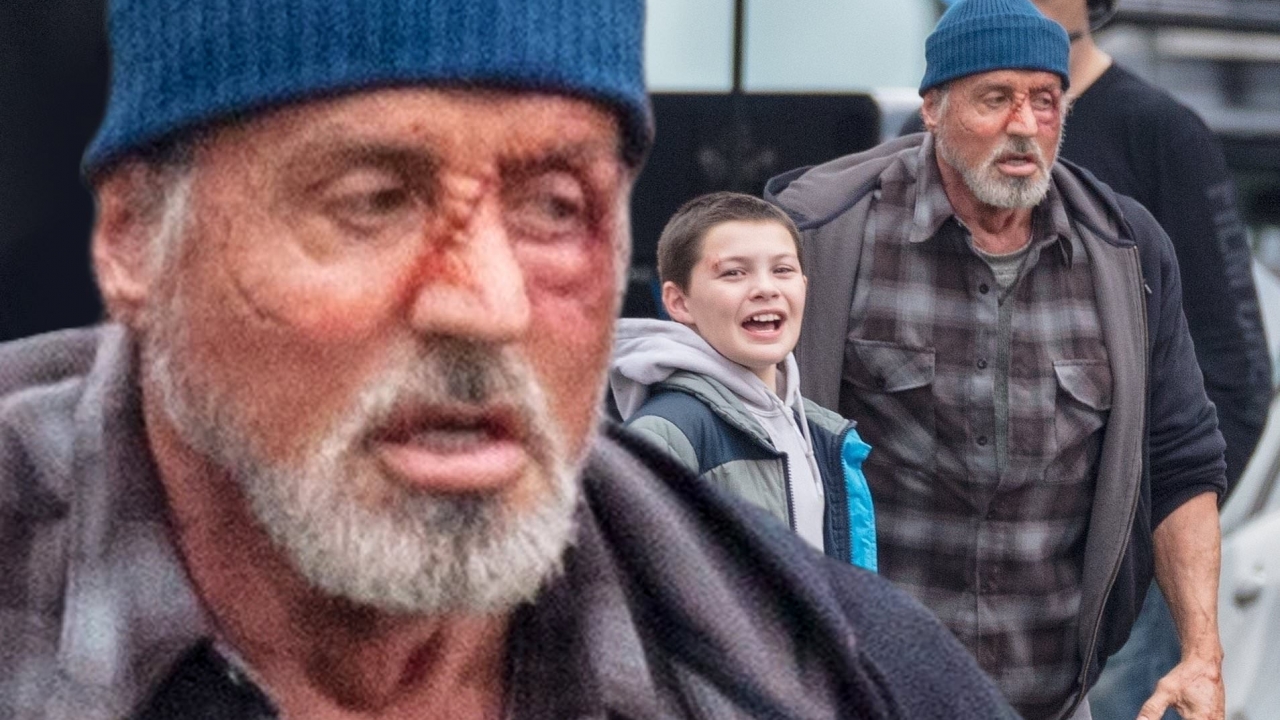 Superheld Stallone deelt bloederige foto 'Samaritan'