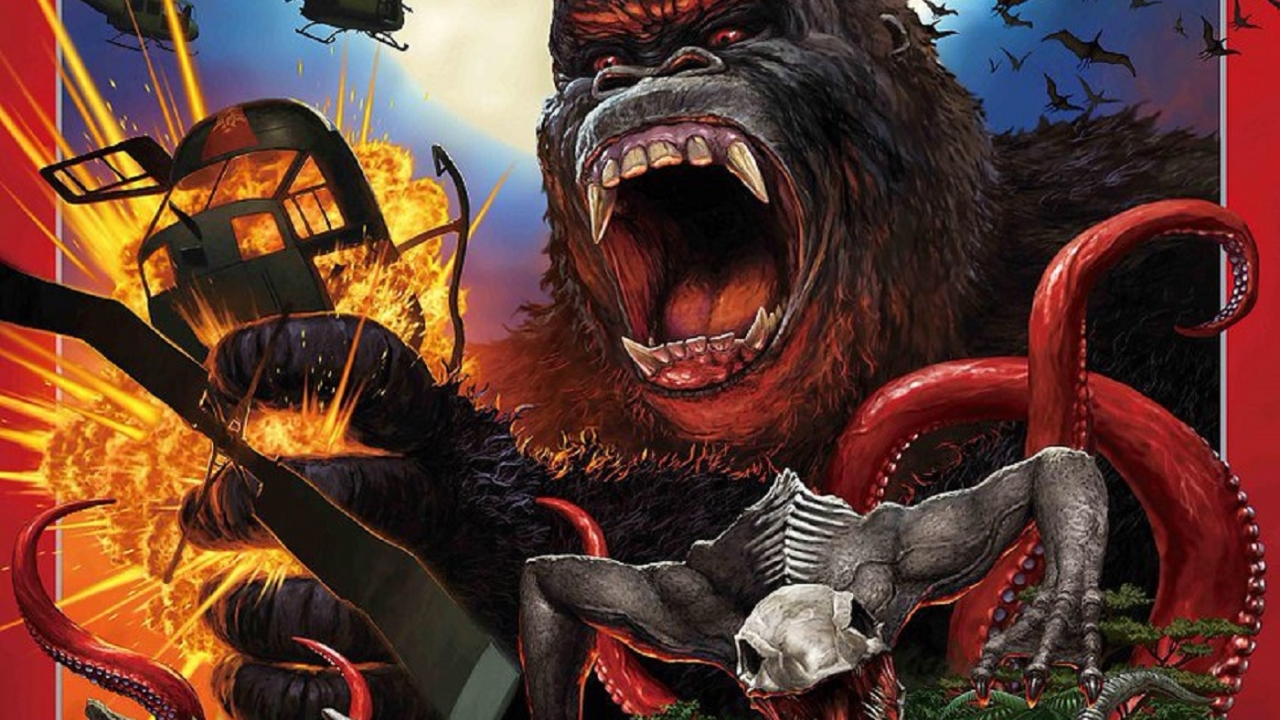 Monsterlijke poster voor 'Kong: Skull Island' barstensvol Kaiju!