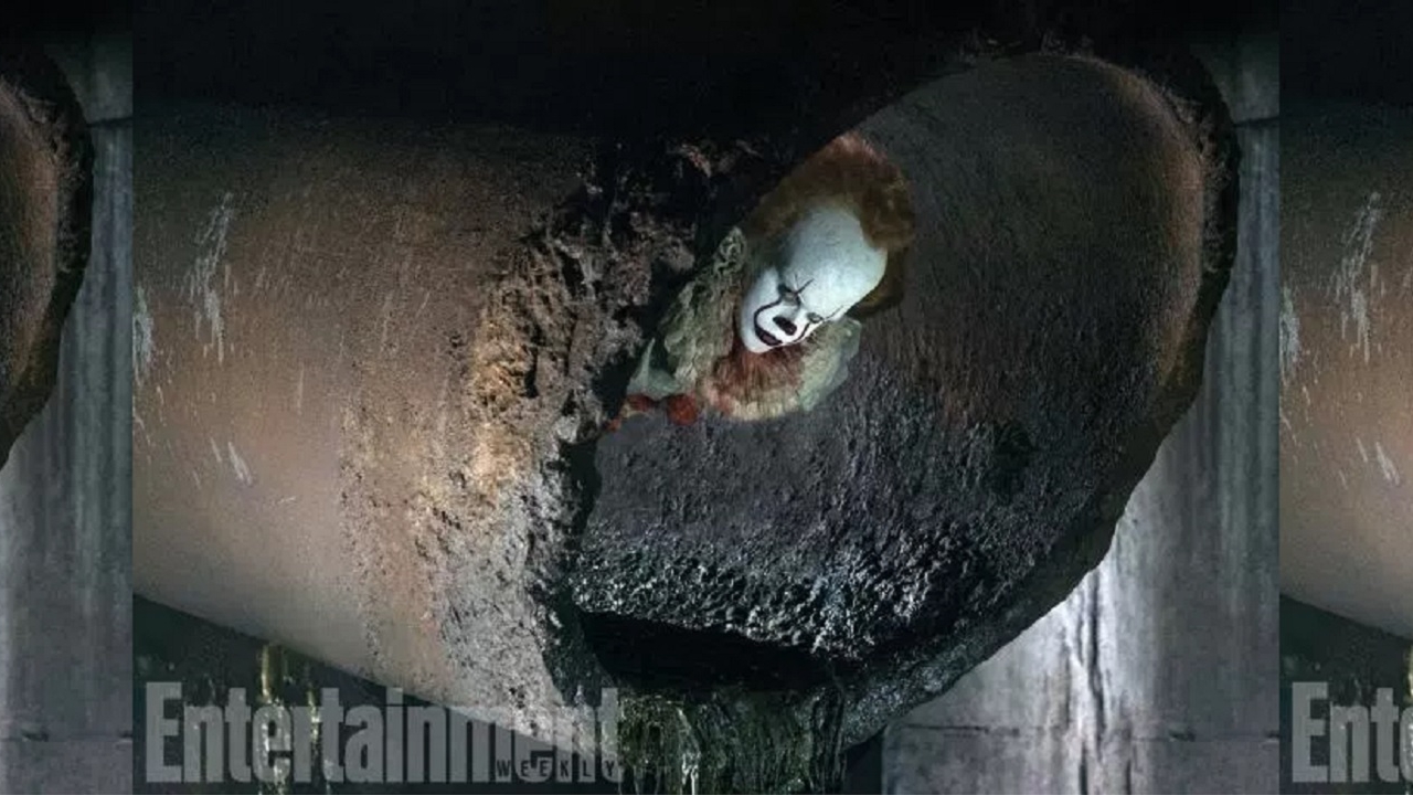 Enge clown Pennywise uit 'It' laat zich zien