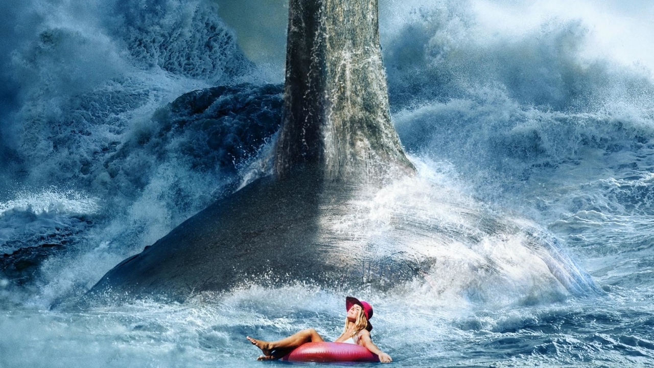 Waanzinnig grote haai op poster 'The Meg'!