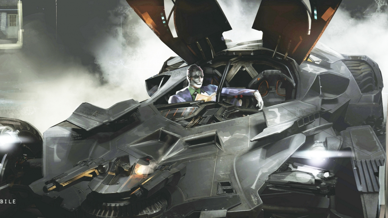 Concept-art Oscarwinnaar 'Suicide Squad' toont Scarecrow en Joker in Batmobile