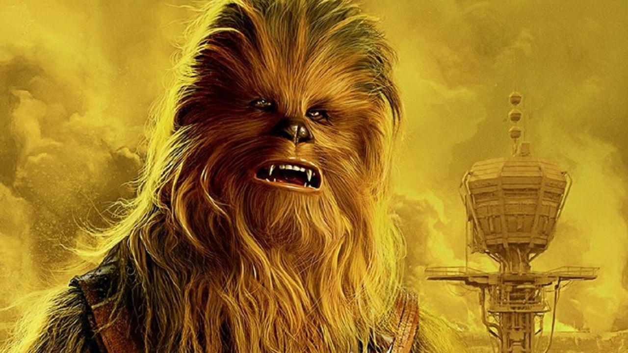 Solo, Chewbacca, Qi'Ra en Lando op 'Solo: A Star Wars Story' posters