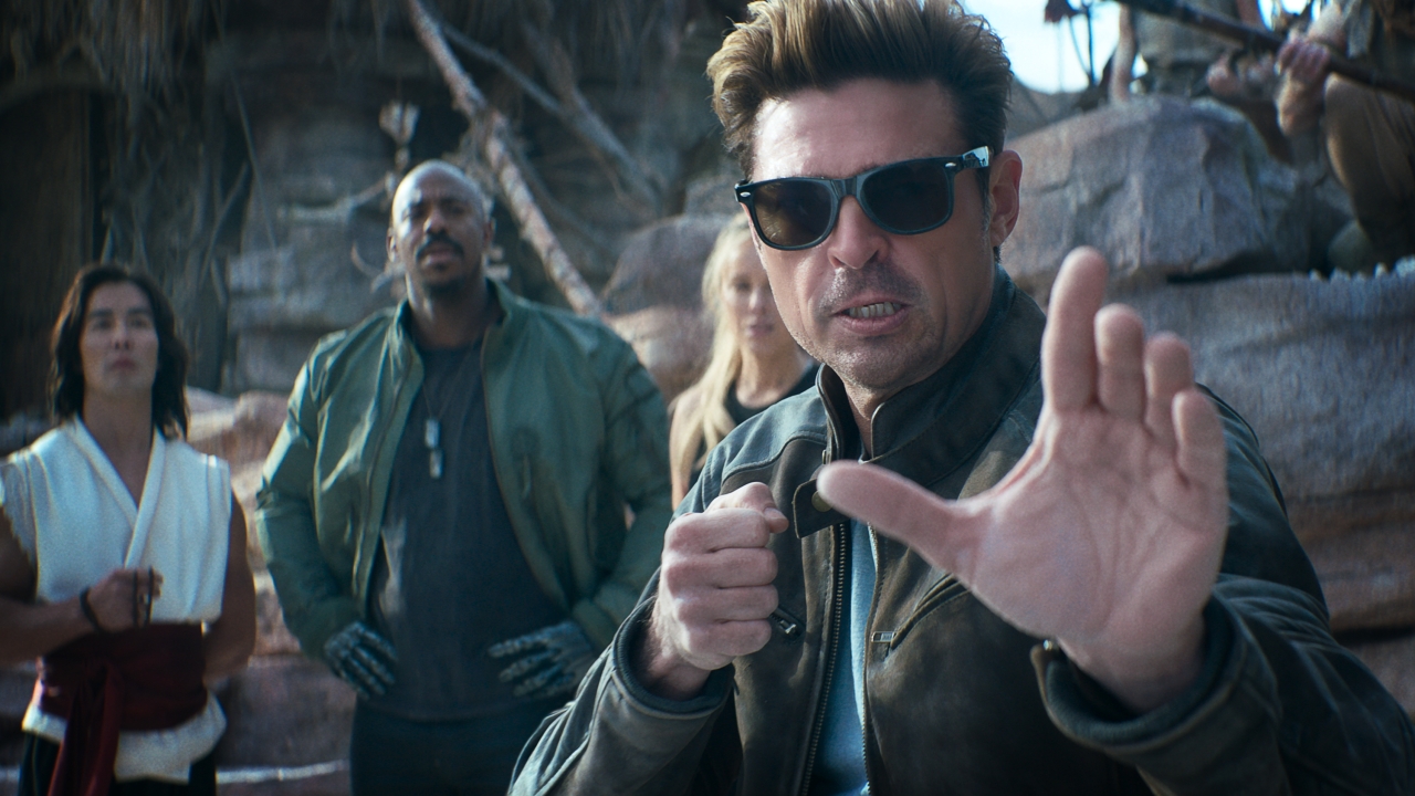 Karl Urban als Johnny "Uncaged Fury" Cage op teaser poster voor 'Mortal Kombat 2'