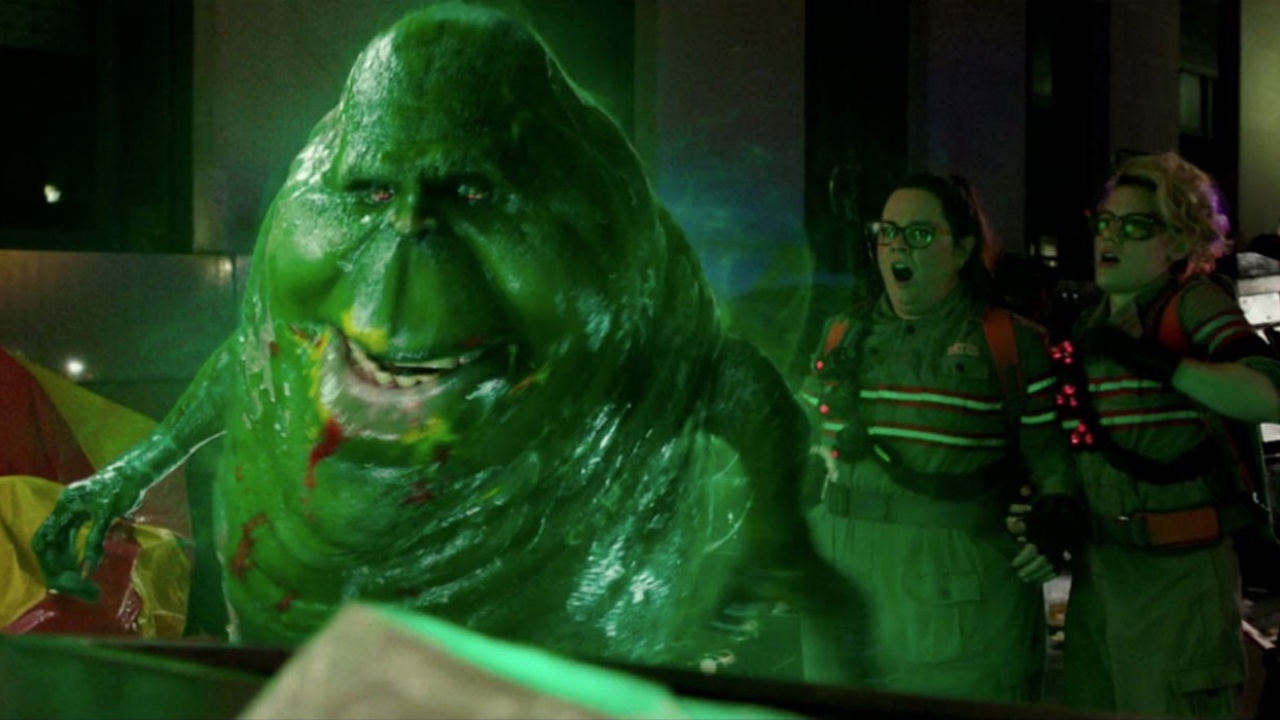 Vrouwelijke Slimer in TV-spot 'Ghostbusters'
