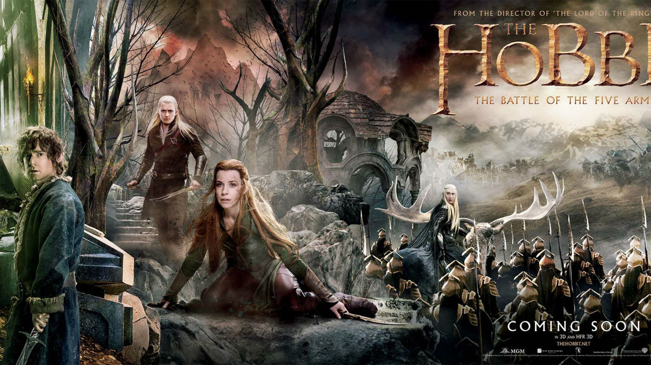 Prachtige gigantische banner 'The Hobbit: Battle of the Five Armies'