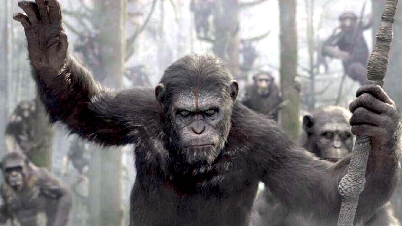 Zie Andy Serkis Caesar spelen in split-screen video 'Dawn of the Planet of the Apes'