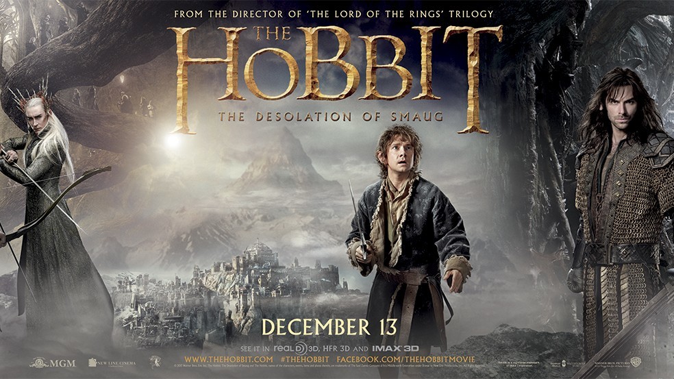 Enorme poster voor 'The Hobbit: The Desolation of Smaug'