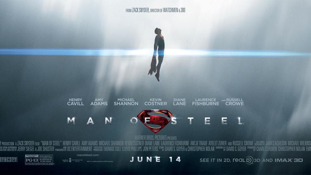 Superman vliegt met Lois Lane in tv-trailer 'Man of Steel'