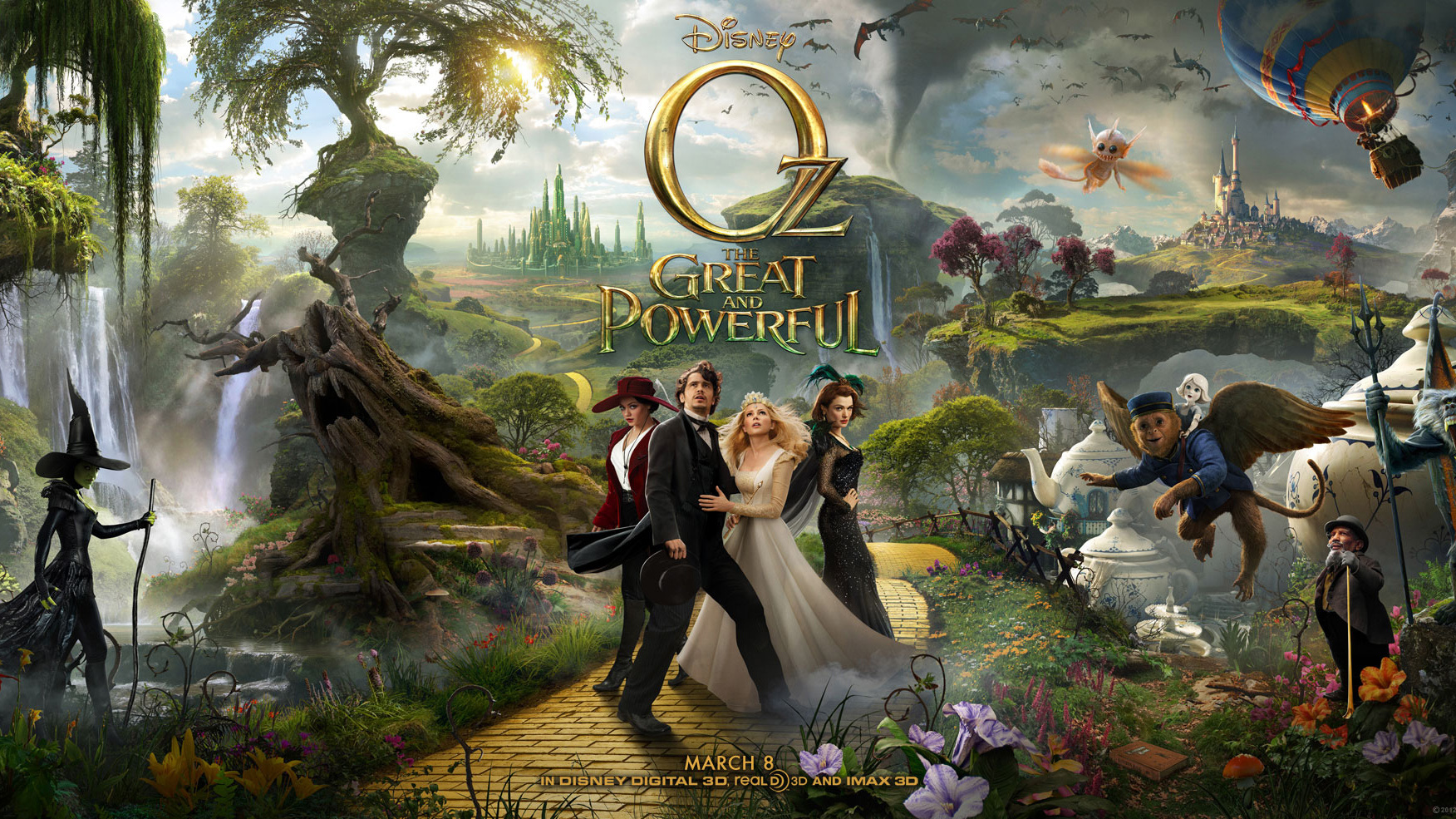 Drieluikposter 'Oz The Great and Powerful'