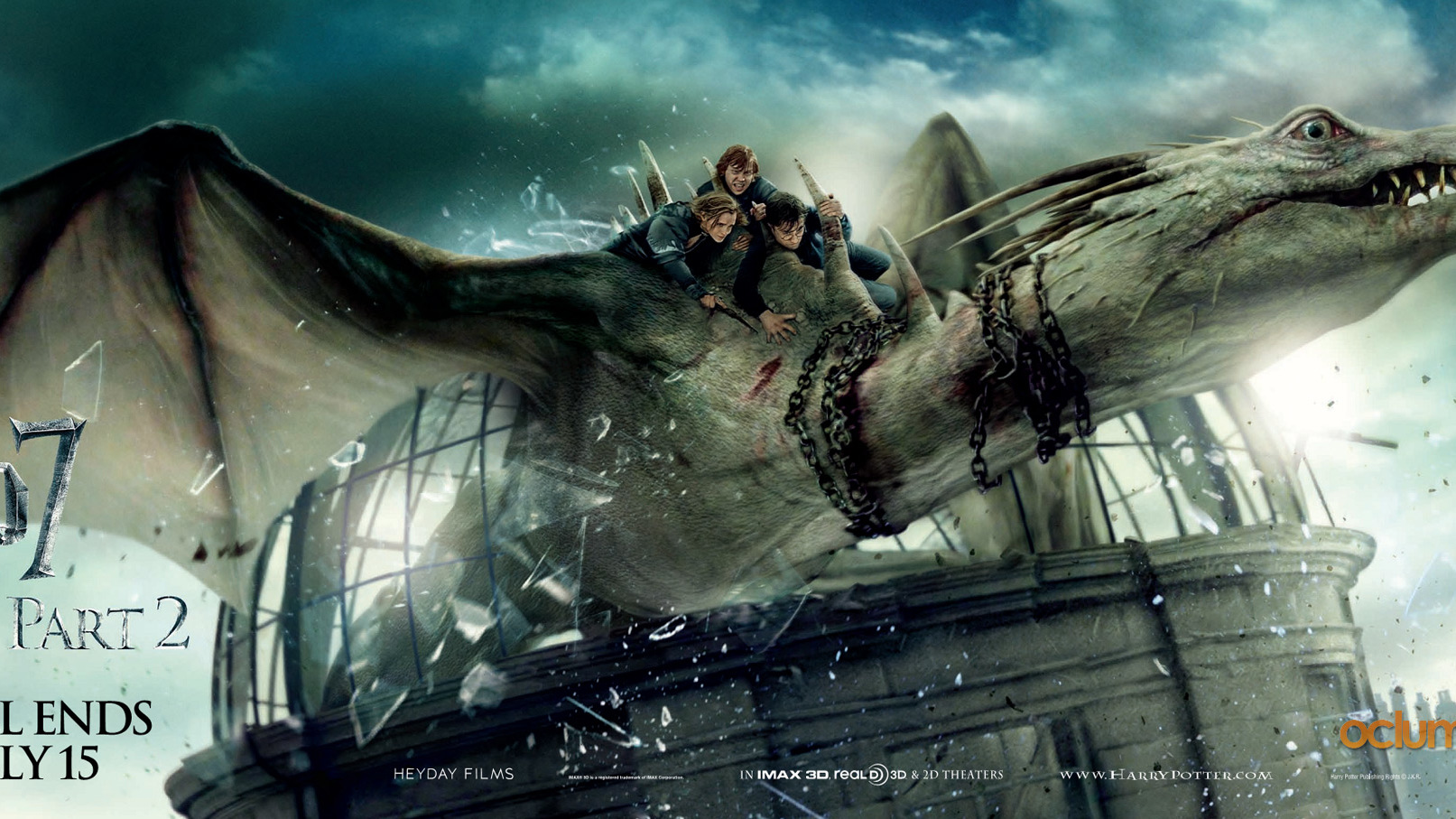Harry Potter 7.2 poster: Gringotts' Dragon