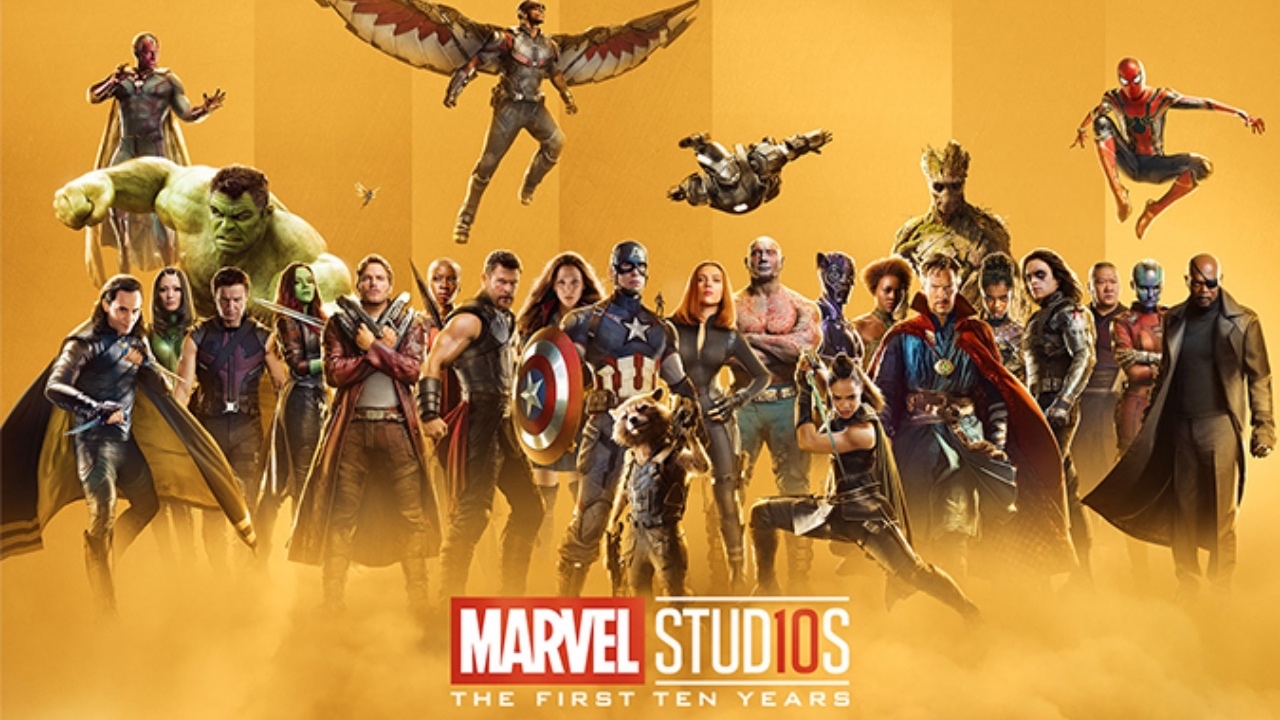 Alle helden een eigen poster voor tiende verjaardag Marvel Cinematic