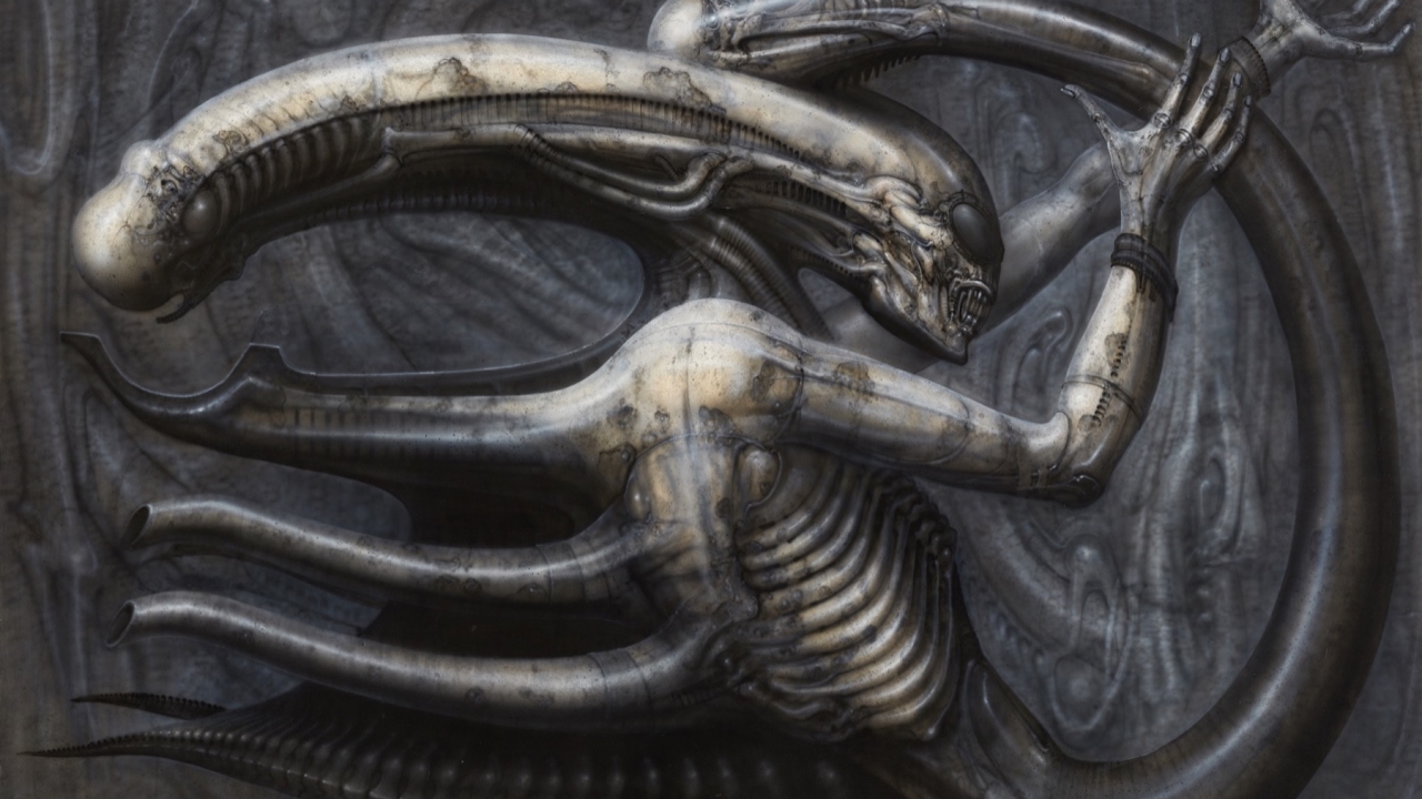 De nachtmerrie-achtige ontwerpen van H.R. Giger geestelijk vader van 'Alien'
