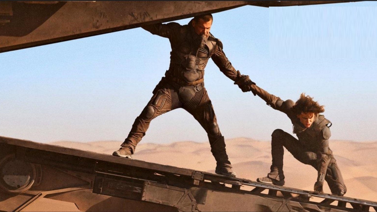 Straffe foto 'Dune' boven de 'Desert of Arrakis'