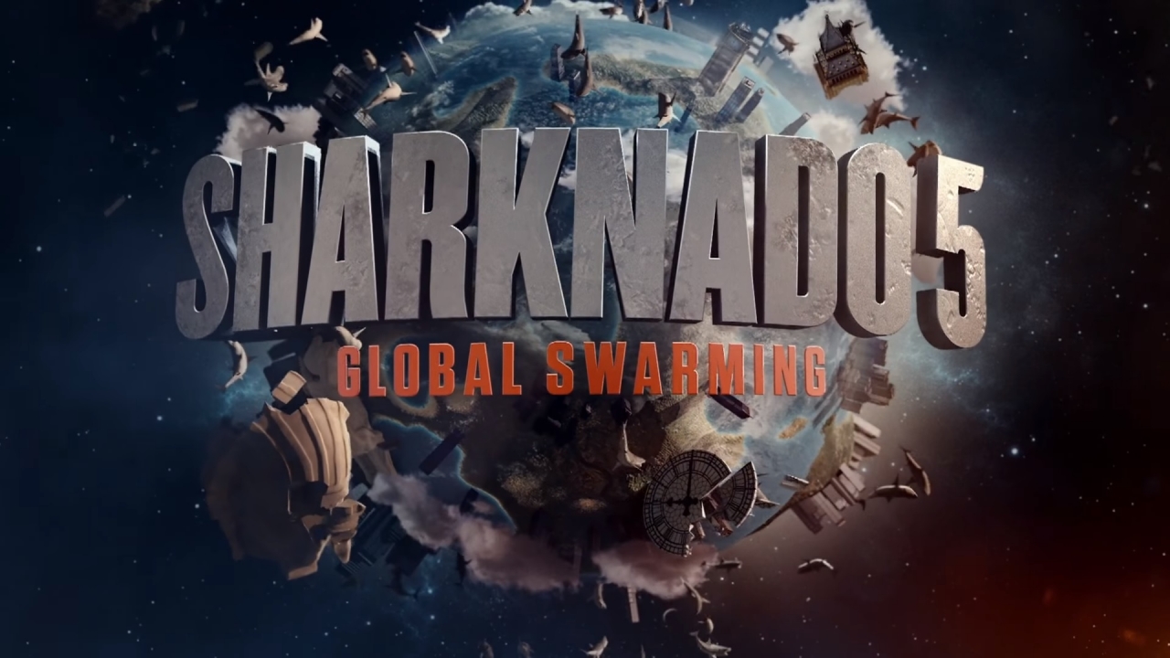 Wereldwijde haaienattack in eerste 'Sharknado 5: Global Swarming' trailer