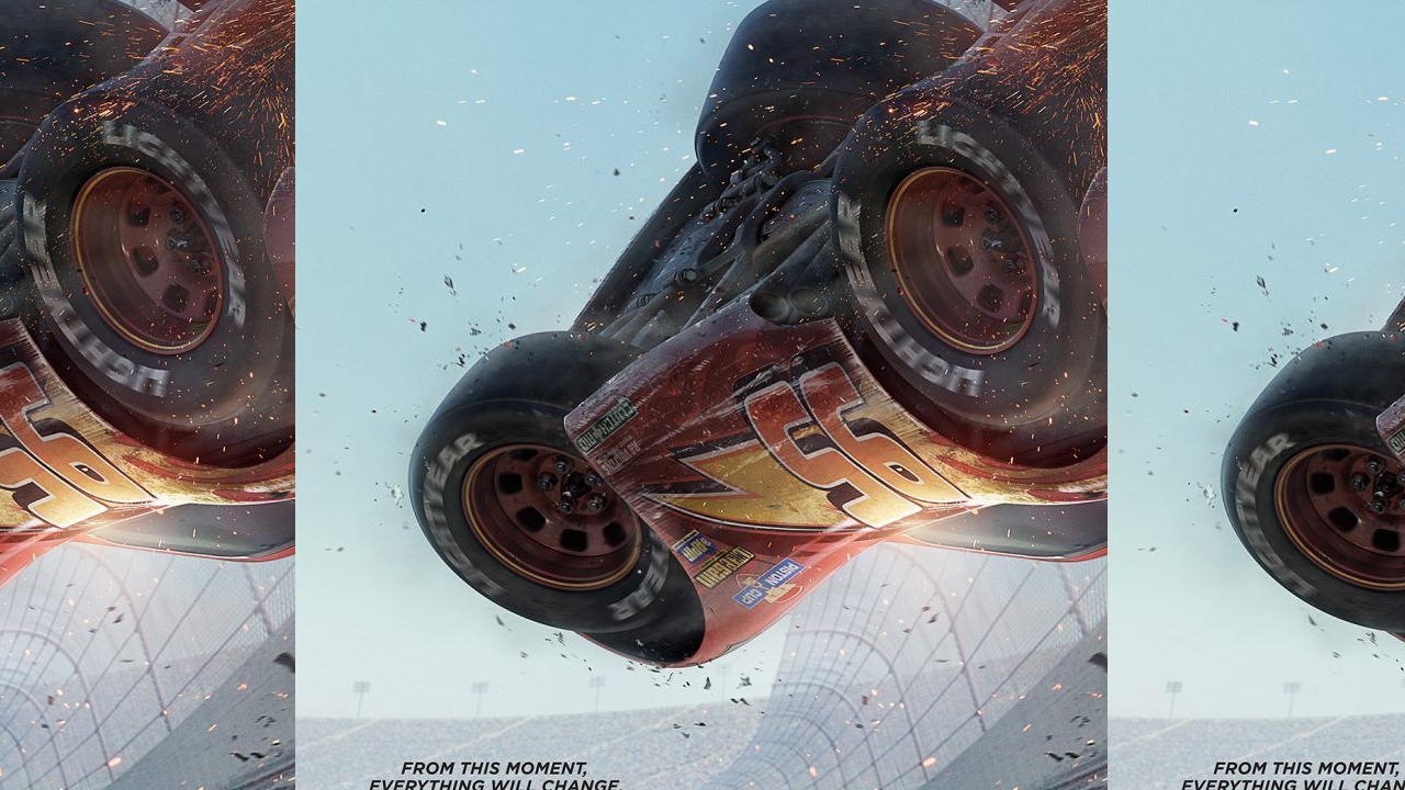 Eerste posters Pixars 'Cars 3' focussen op Bliksem