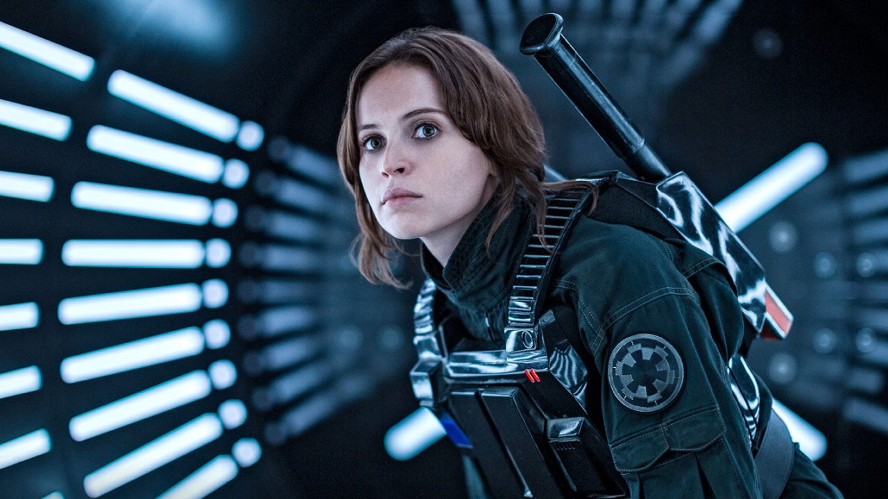 Vastbesloten Jyn Erso op foto 'Rogue One'