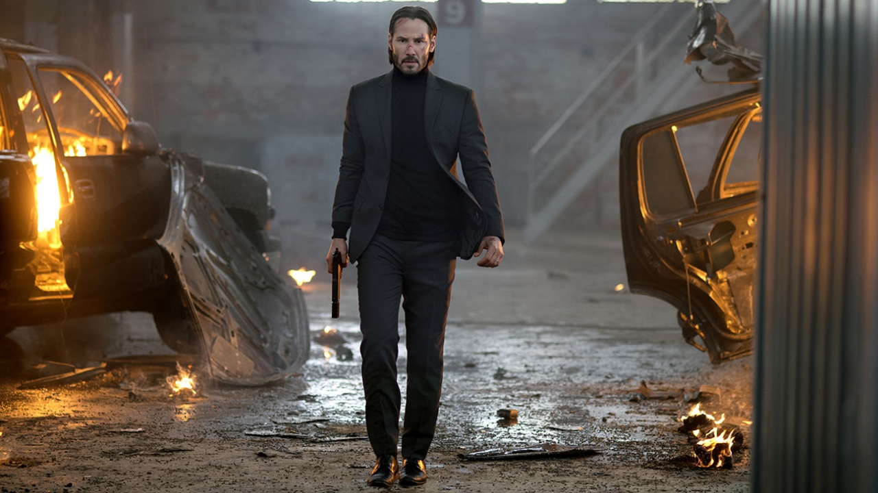 Schietgrage Keanu Reeves in trainingsvideo 'John Wick: Chapter 2'