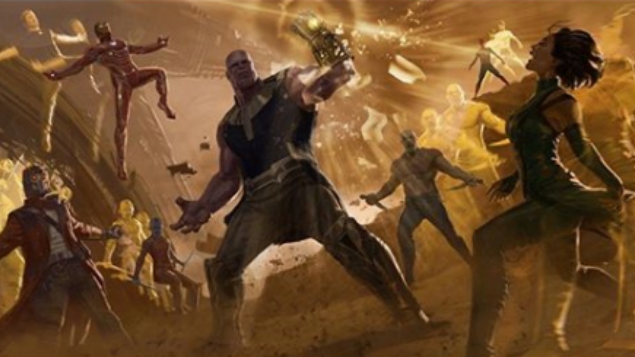 Gave concept art 'Avengers: Infinity War' toont gevaarlijke Thanos-actie