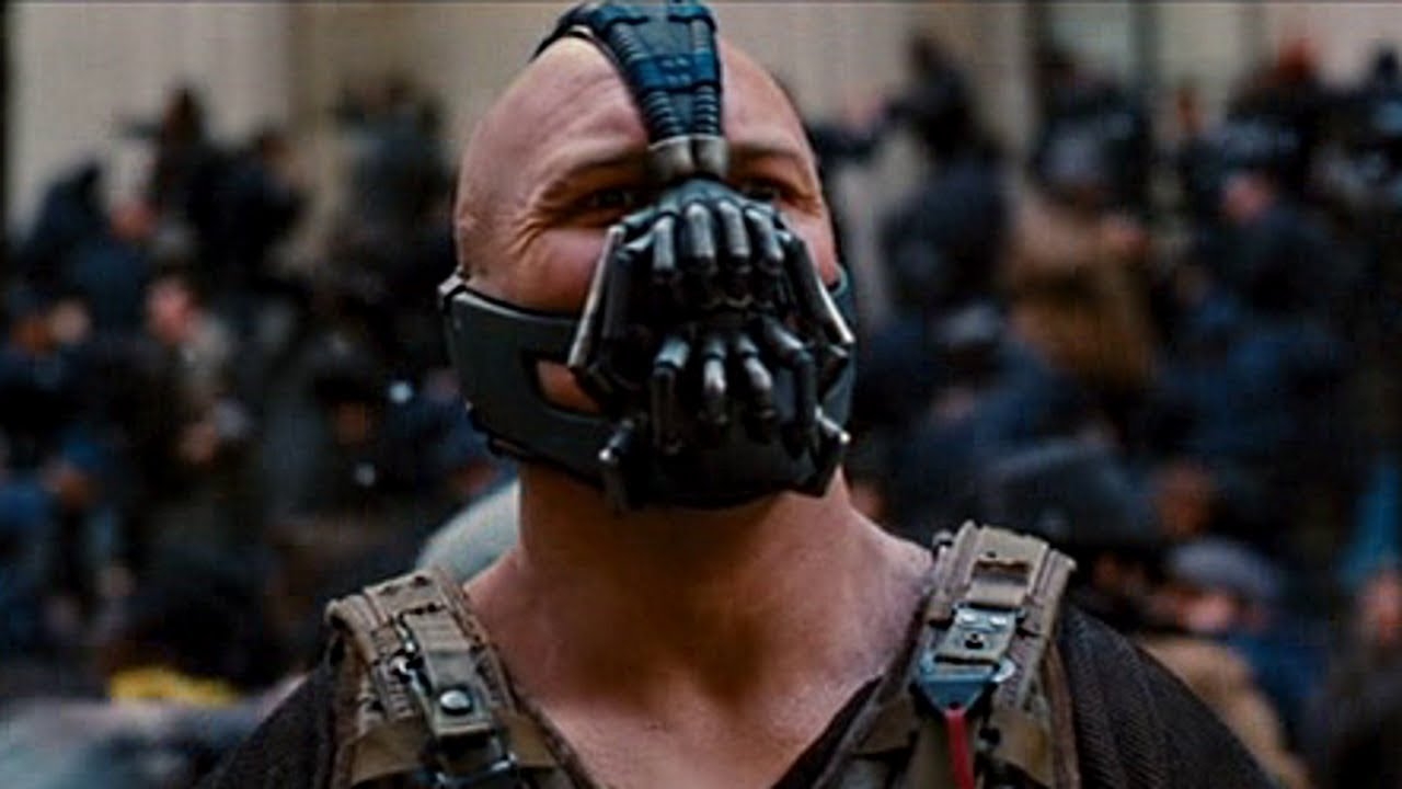 Tom Hardy's Bane uit 'The Dark Knight Rises' is gebaseerd op Christopher Nolan