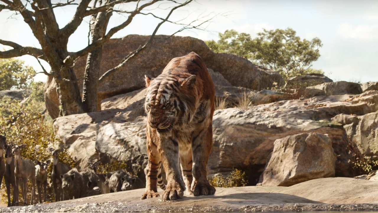 Strijdlustige Shere Khan in eerste clip 'The Jungle Book'