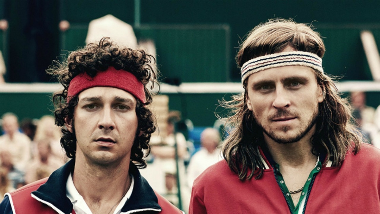 LaBeouf vloekt, tiert en tennist in teaser trailer 'Borg/McEnroe'