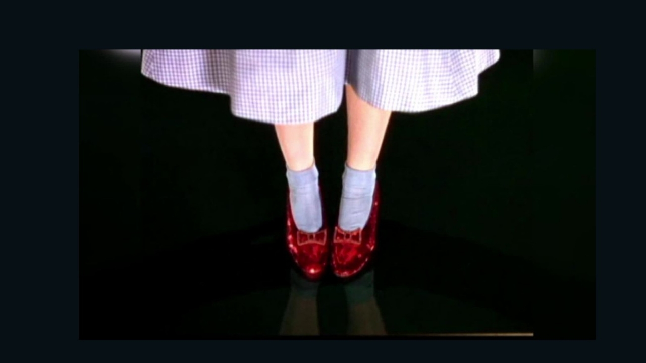 Crowdfunding voor de 'ruby slippers' uit 'The Wizard of Oz'