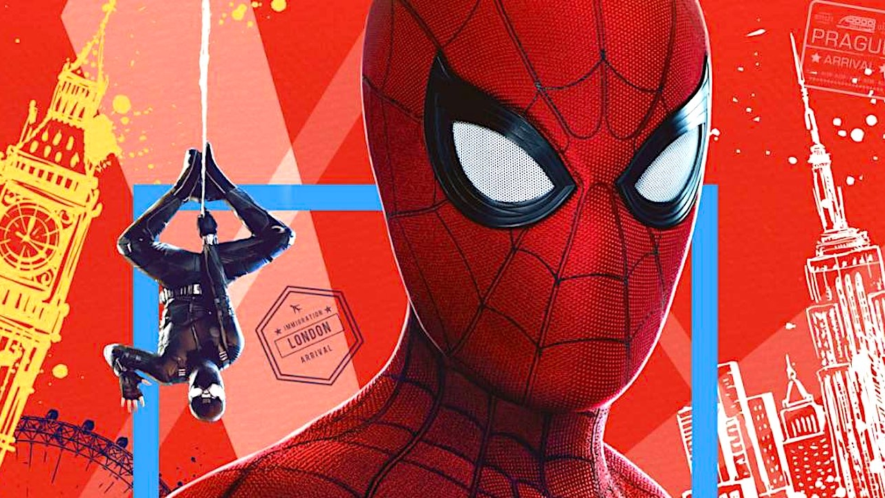 Gave IMAX-poster 'Spider-Man: Far From Home' toont iconisch team in volle glorie