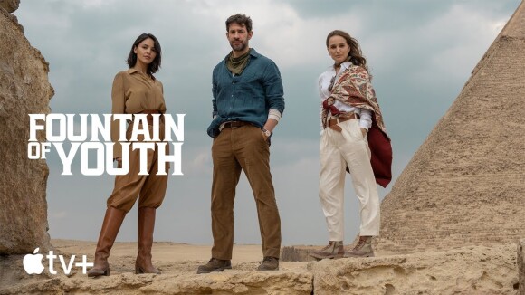 Natalie Portman en John Krasinski beginnen een legendarische zoektocht naar onsterfelijkheid in de trailer van 'Fountain of Youth'