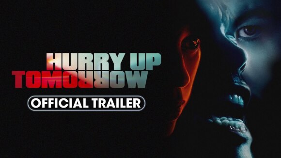 Jenna Ortega terroriseert een slapeloze The Weeknd in de onheilspellende trailer van 'Hurry Up Tomorrow'