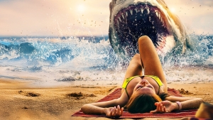 Bizarre thriller 'Bikini Shark' combineert moordlustige haaien met een angstaanjagend badpak