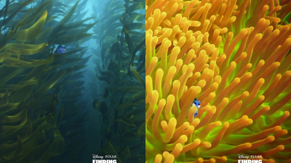 Onvindbare Dory op vier posters 'Finding Dory'