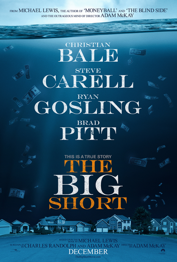 "Onder water"-poster sterrencast-film 'The Big Short'