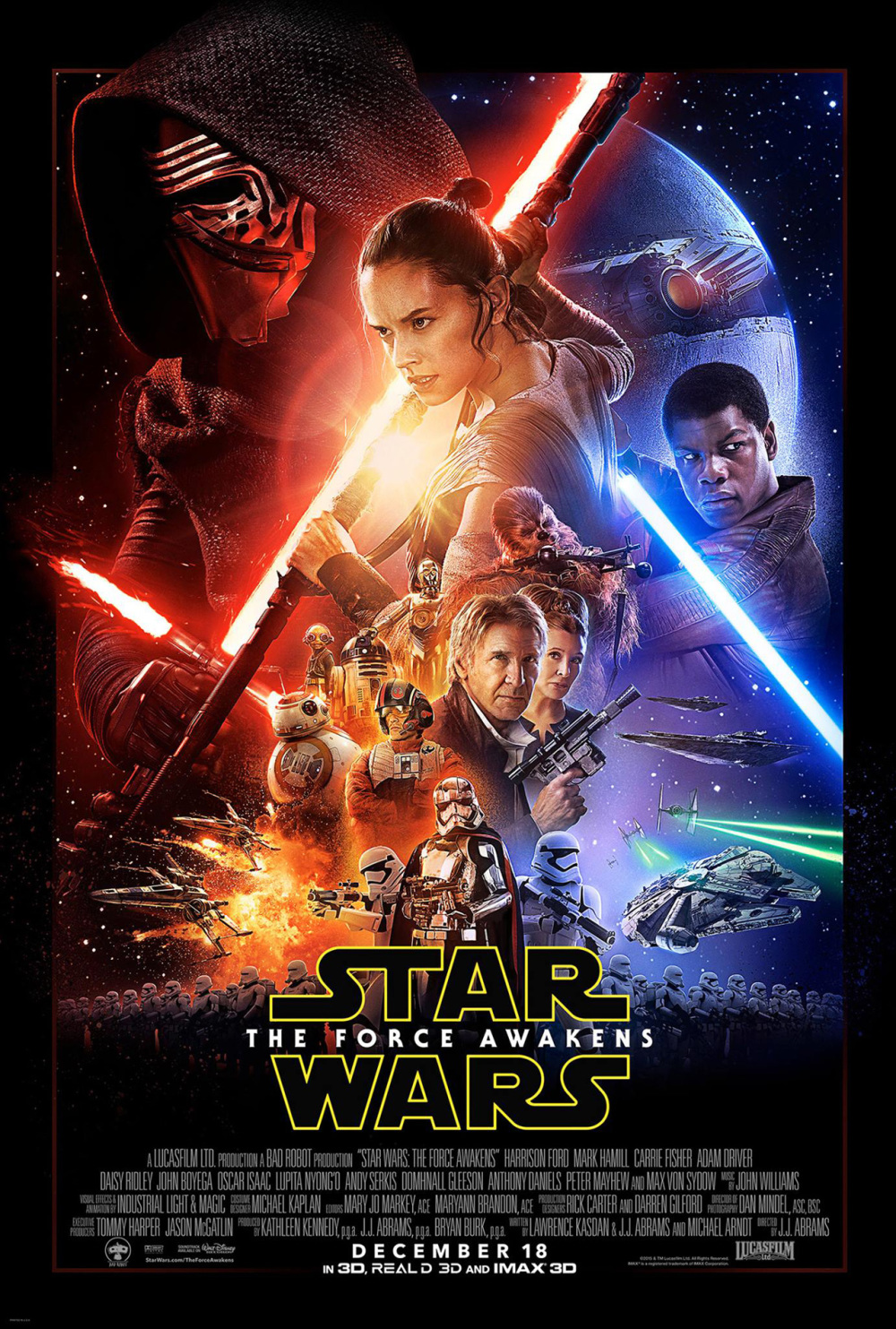 Officiële filmposter 'Star Wars: The Force Awakens'!