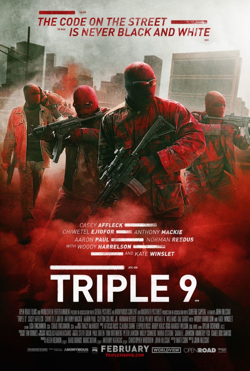 Meeslepende trailer 'Triple 9' belooft veel goeds