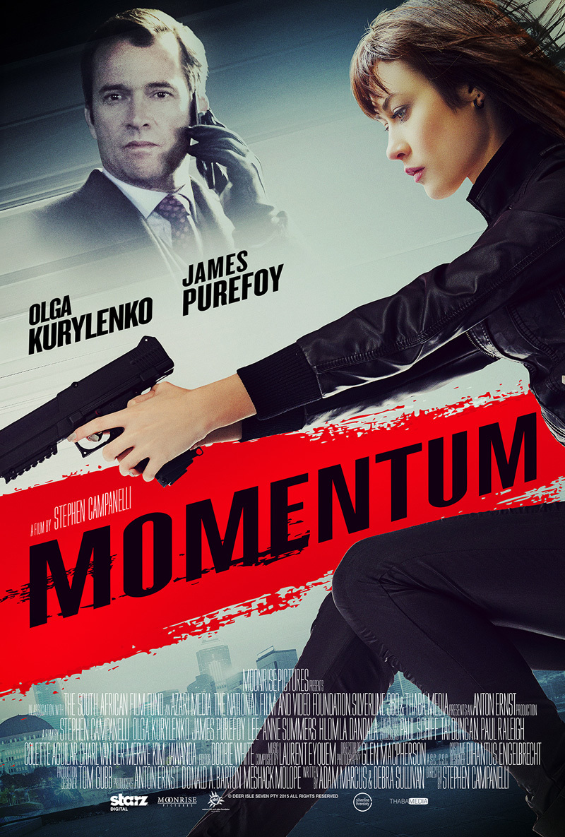 Olga Kurylenko en James Purefoy op nieuwe poster 'Momentum'